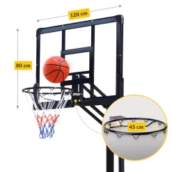 Kosz do koszykówki wolnostojący regulowany FALCON DUNKER