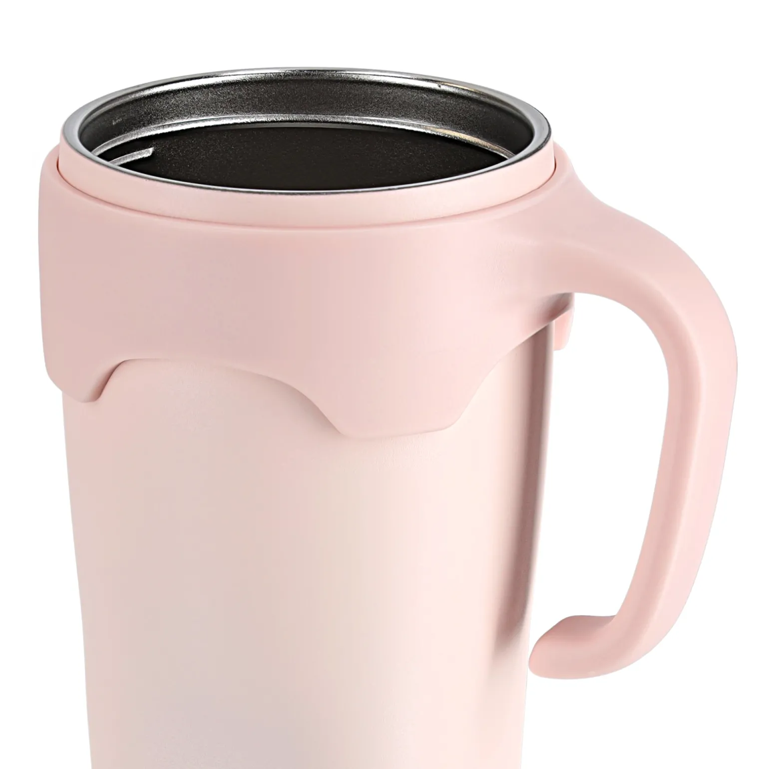Kubek termiczny ze słomką 650 ml różowy