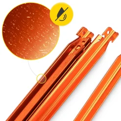 Śledzie aluminiowe do namiotu 18 cm V-kształtne 10 szt.