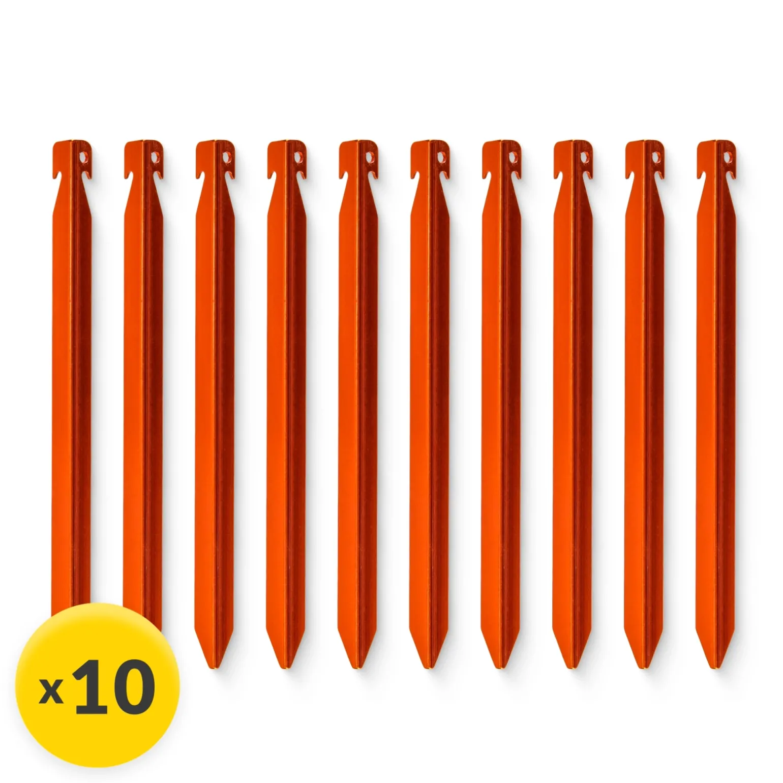 Śledzie aluminiowe do namiotu 18 cm V-kształtne 10 szt.