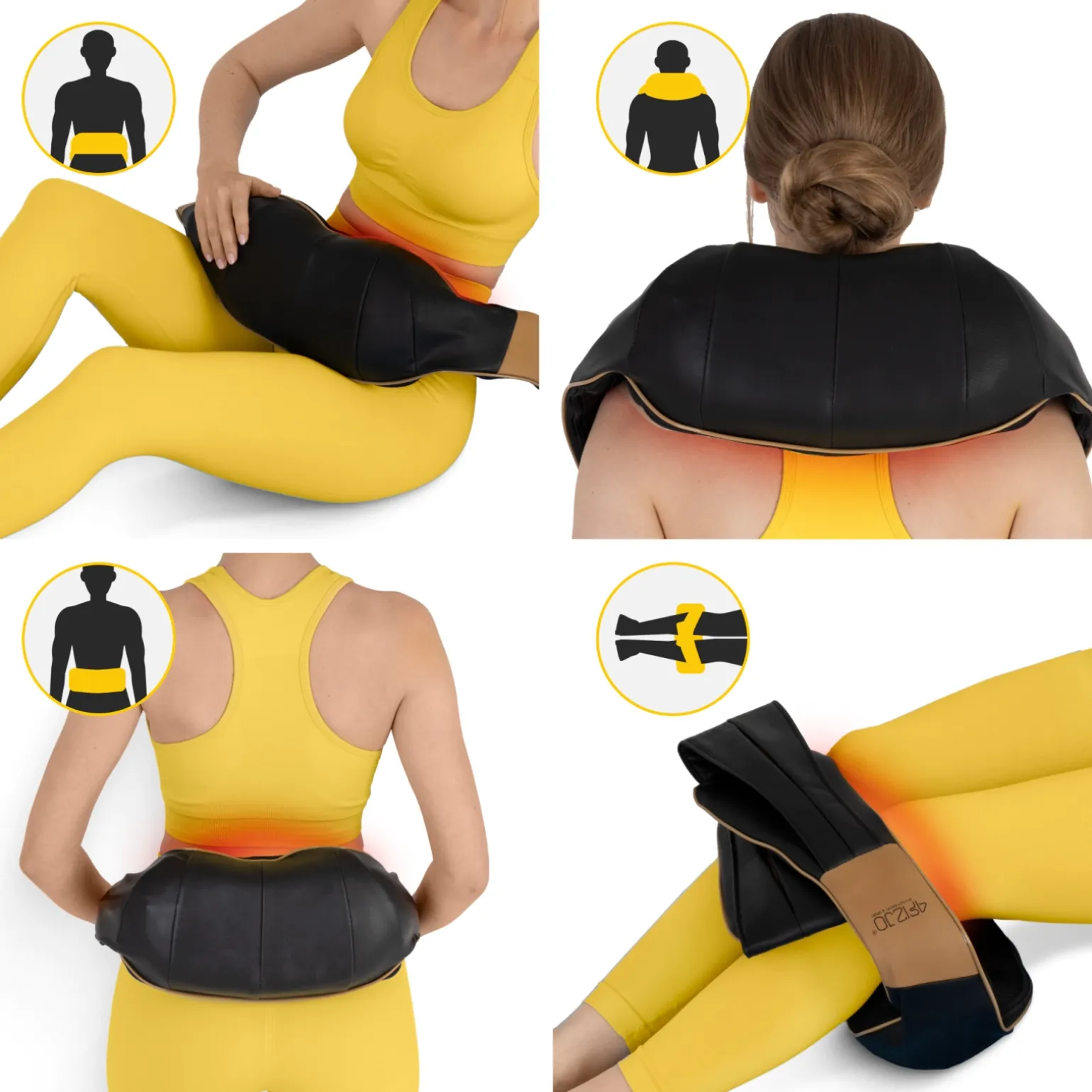 Masażer do karku i szyi SHIATSU ULTRA+ złoty