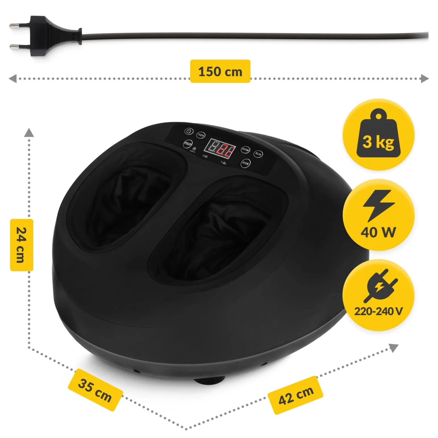 Masażer elektryczny do stóp PREMIUM