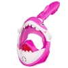 Maska do nurkowania dla dzieci TSUNAMI SHARK różowa