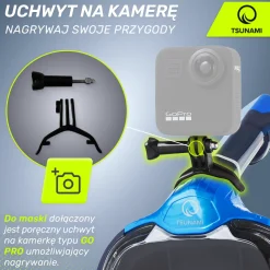 Maska do nurkowania pełnotwarzowa TSUNAMI PRO L/XL
