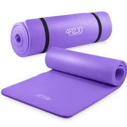 Mata do ćwiczeń fitness i jogi NBR 180 × 60 × 1,5 cm fioletowa