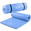 Mata do ćwiczeń fitness i jogi NBR 180 × 60 × 1,5 cm niebieska