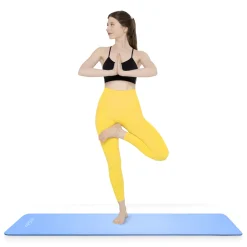 Mata do ćwiczeń fitness i jogi NBR 180 × 60 × 1,5 cm niebieska