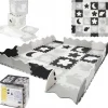 Mata edukacyjna dla dzieci puzzle 150 x 150 cm szara