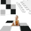 Mata edukacyjna dla dzieci puzzle 90 x 90 cm szara