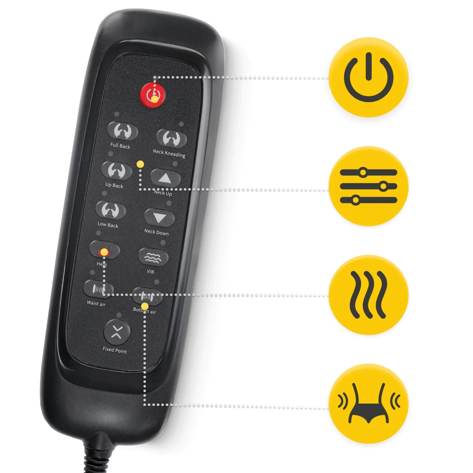 Mata masująca na fotel SHIATSU