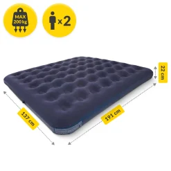 Materac dmuchany dwuosobowy Avenli 191 x 137 x 22 cm z pompką