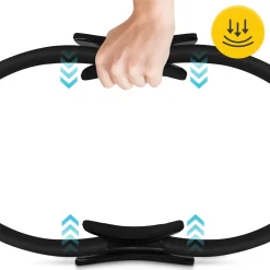 Obręcz ring do jogi i pilatesu czarna