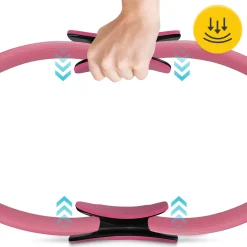 Obręcz ring do jogi i pilatesu różowa