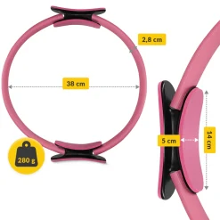 Obręcz ring do jogi i pilatesu różowa