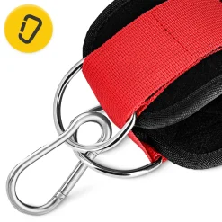 Opaski treningowe na kostki do wyciągu 2 szt. czerwone