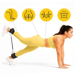 Opaski treningowe na kostki do wyciągu 2 szt. czarne