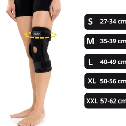 Orteza na kolano ze stabilizacją rzepki XXL