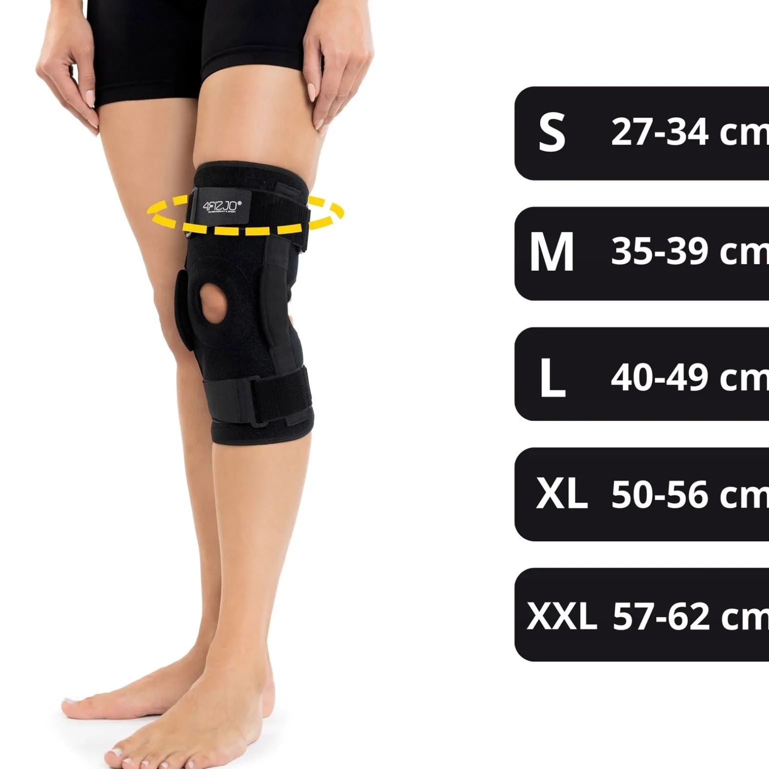 Orteza na kolano ze stabilizacją rzepki S