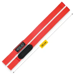 Paski treningowe do martwego ciągu Deadlift Straps czerwone