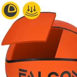 Piłka do koszykówki Falcon rozmiar 7 pomarańczowa