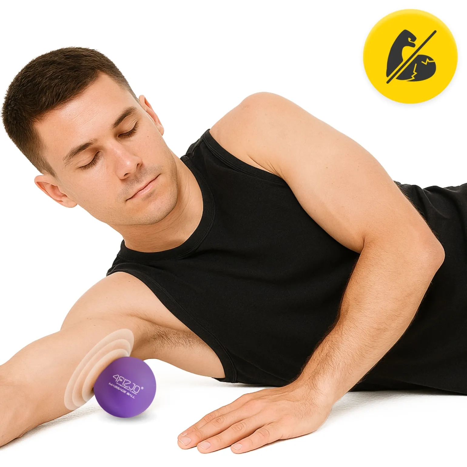 Piłka do masażu Lacrosse Massage Ball fioletowa