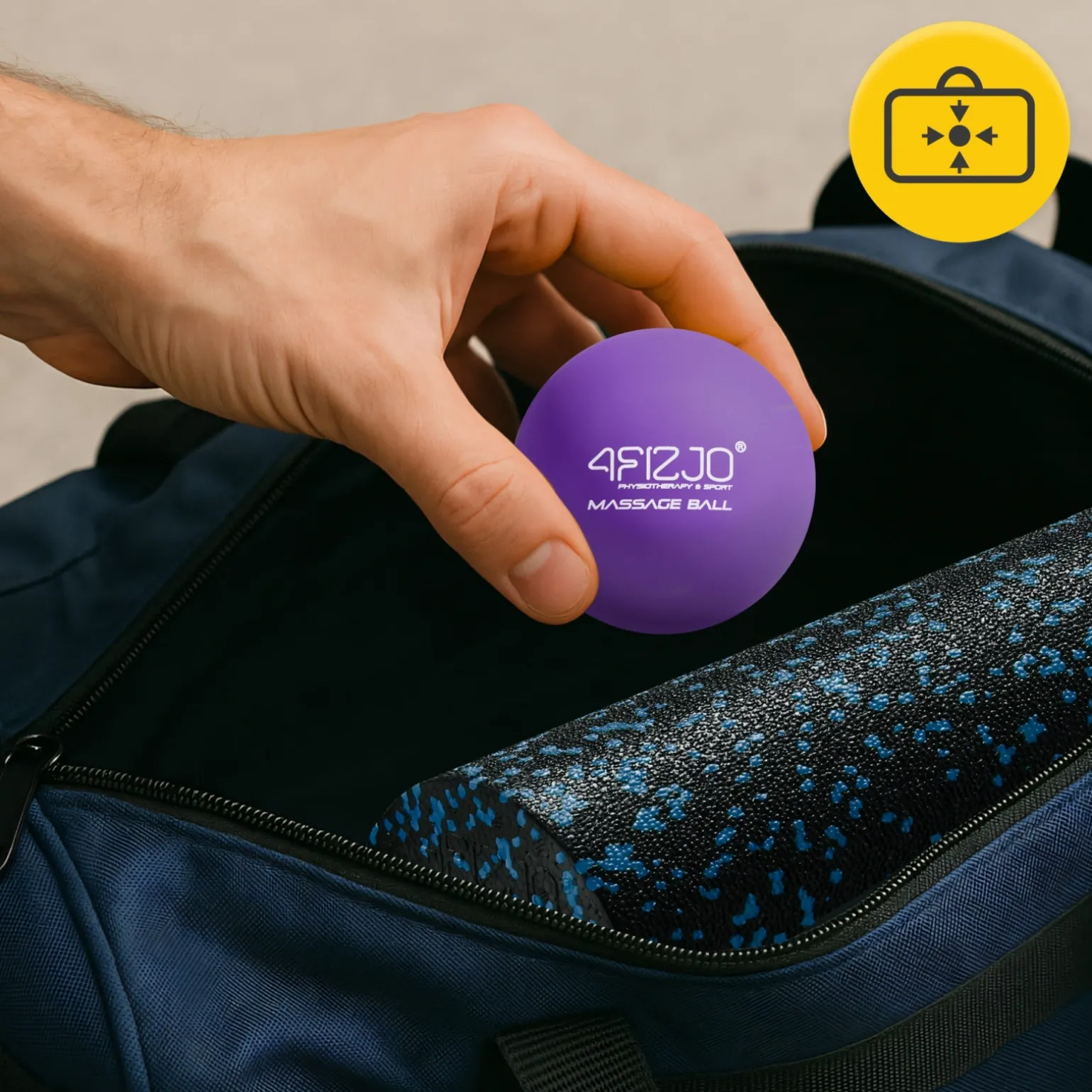 Piłka do masażu Lacrosse Massage Ball fioletowa