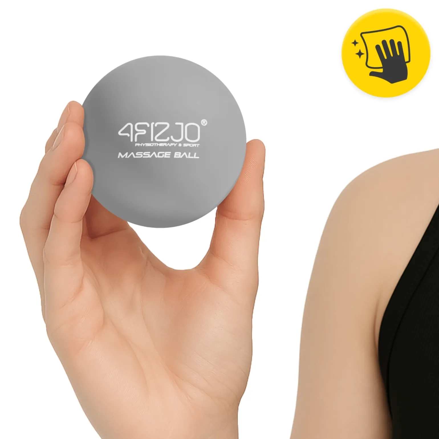 Piłka do masażu Lacrosse Massage Ball szara