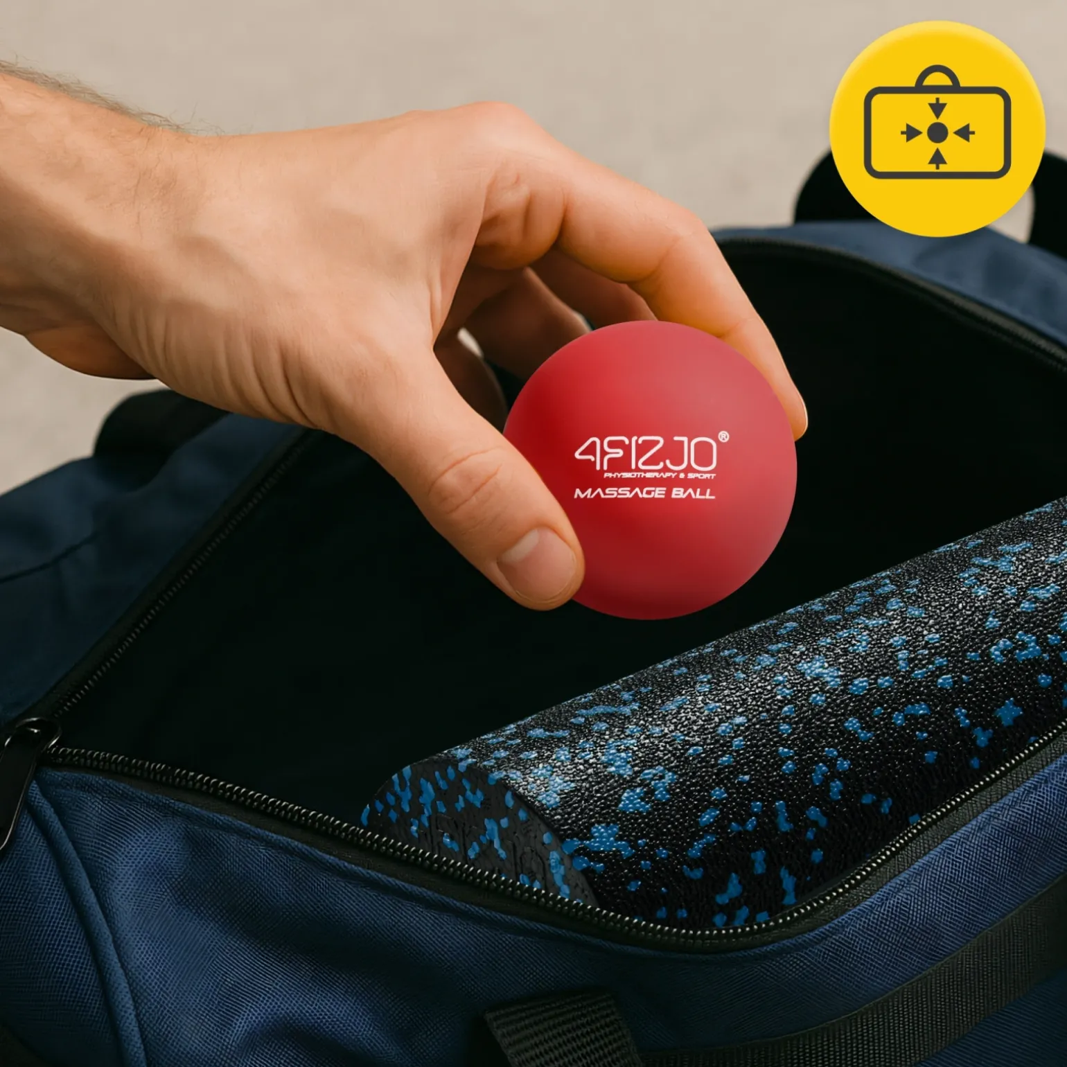 Piłka do masażu Lacrosse Massage Ball czerwona