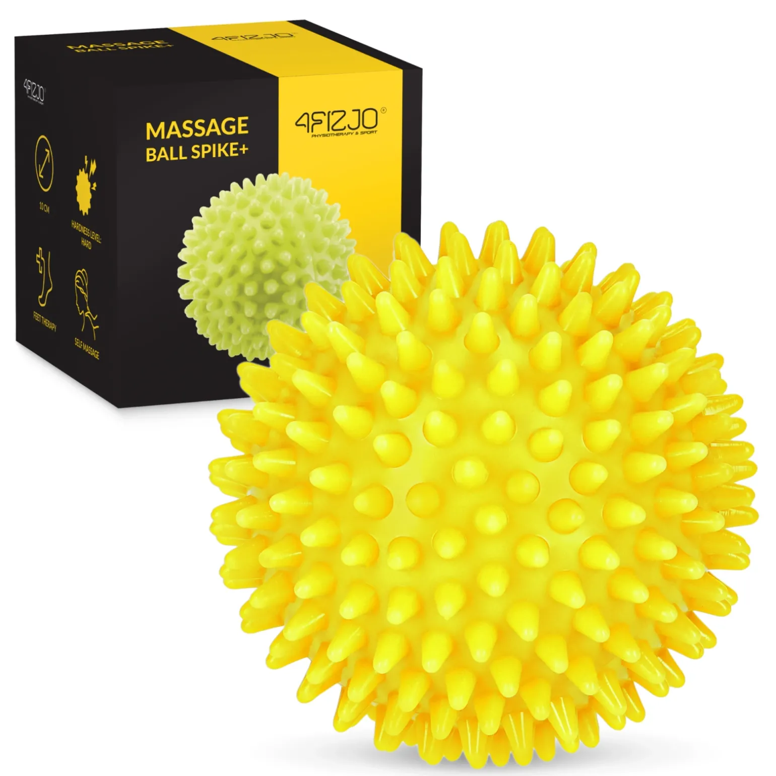 Piłka do masażu z kolcami SPIKE+ 10 cm