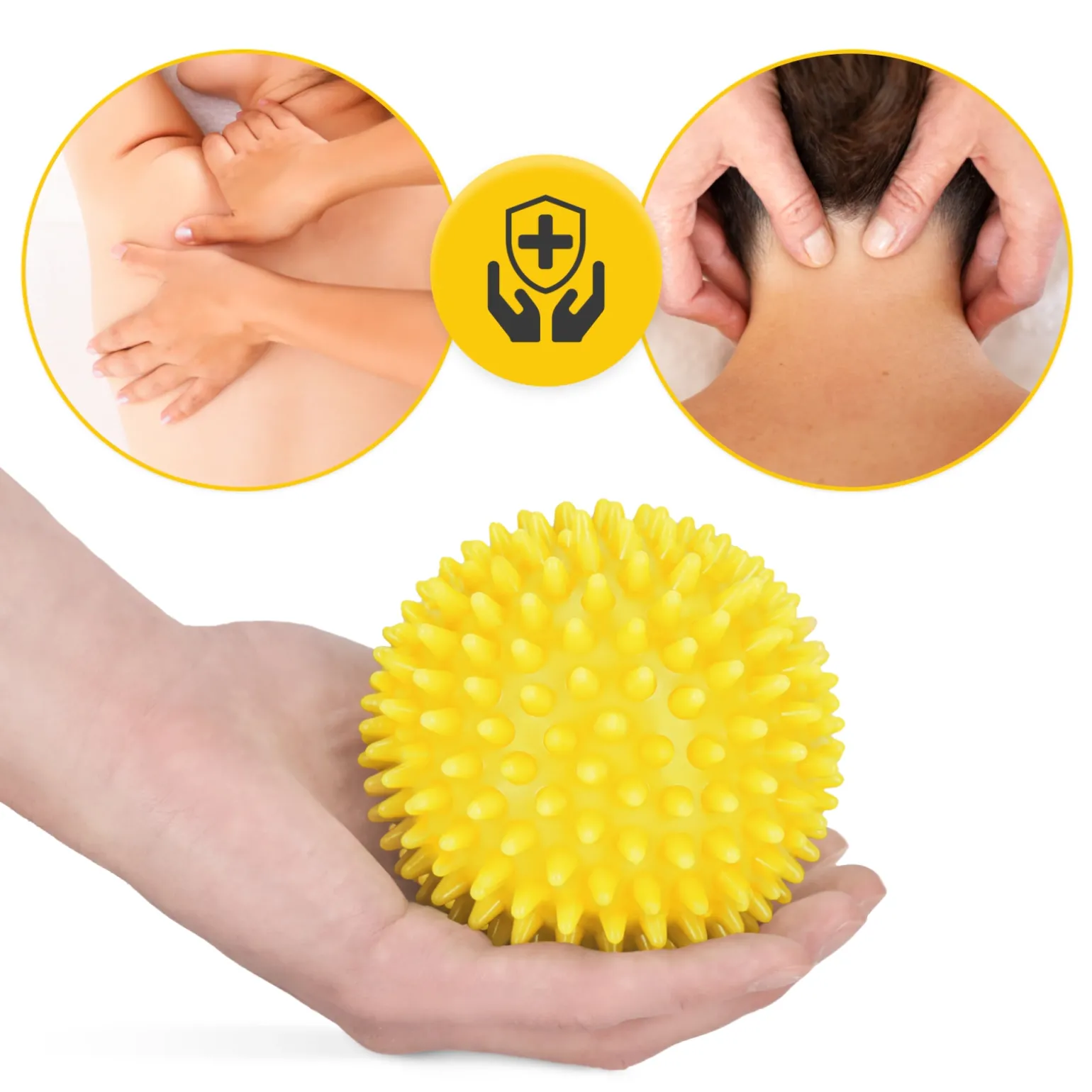 Piłka do masażu z kolcami SPIKE+ 10 cm