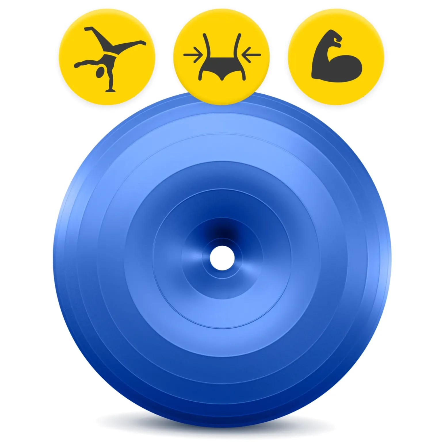 Piłka gimnastyczna DONUT AIR BALL niebieska