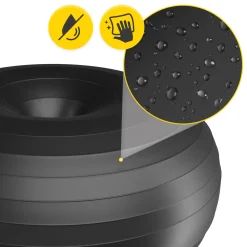 Piłka gimnastyczna DONUT AIR BALL czarna