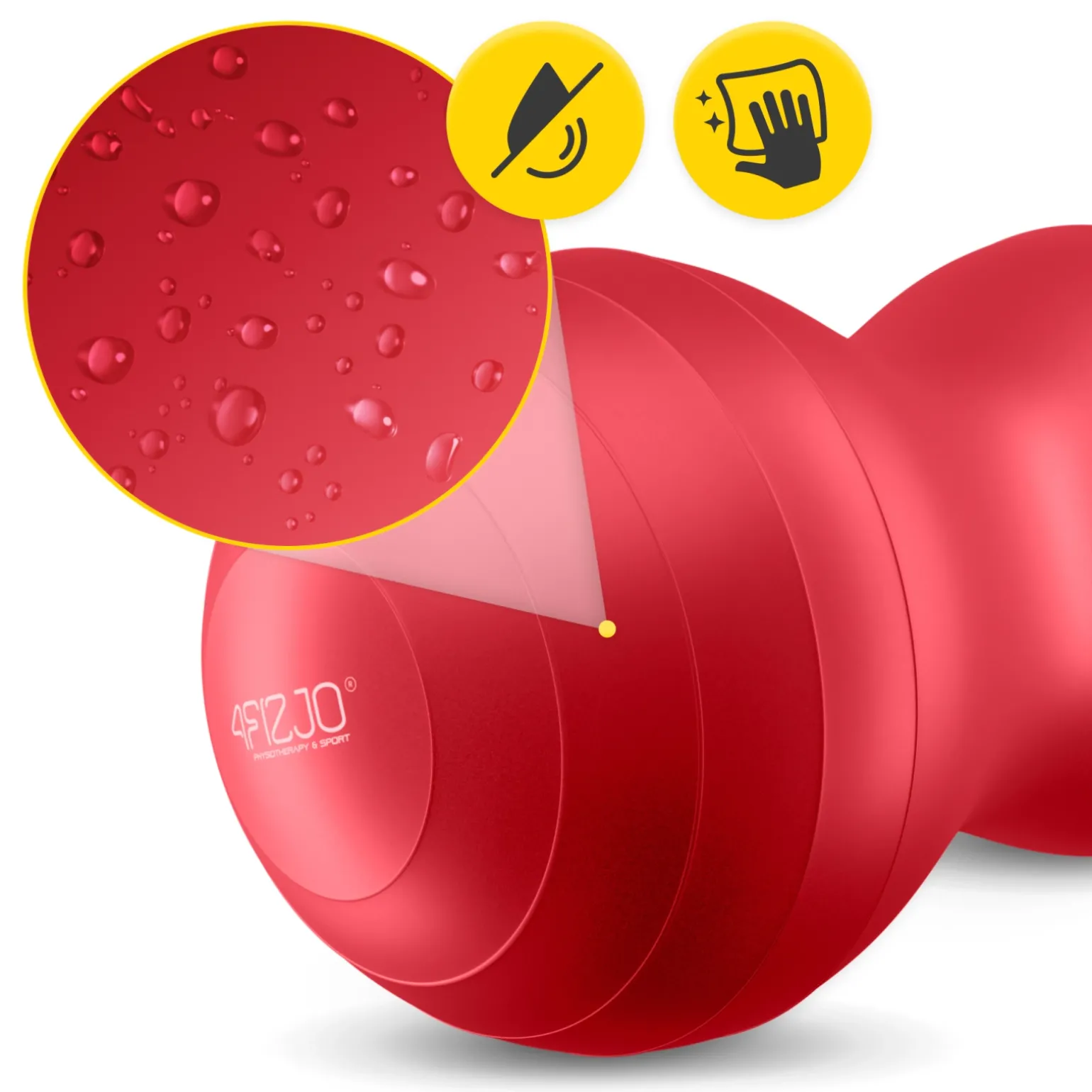 Piłka gimnastyczna PEANUT AIR BALL czerwona