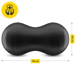 Piłka gimnastyczna PEANUT AIR BALL czarna
