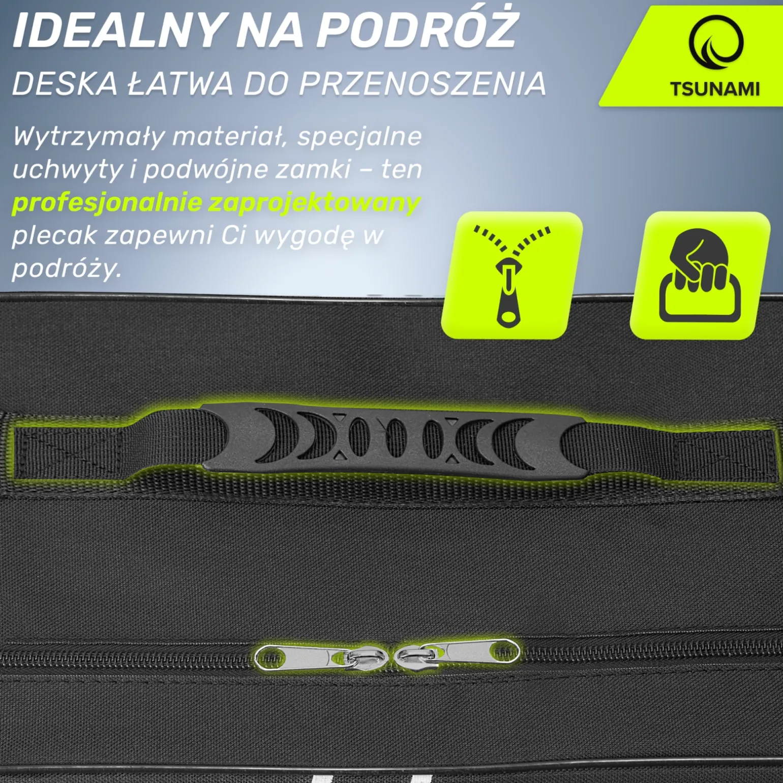 Plecak na deskę SUP TSUNAMI