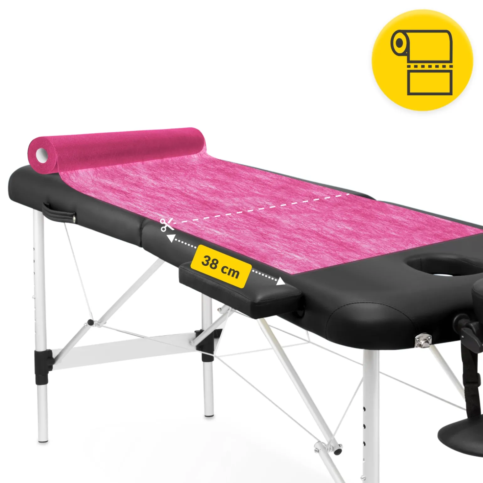 Podkład medyczny w rolce MED 70 cm x 50 m różowy