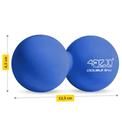 Podwójna piłka do masażu DOUBLE BALL niebieska