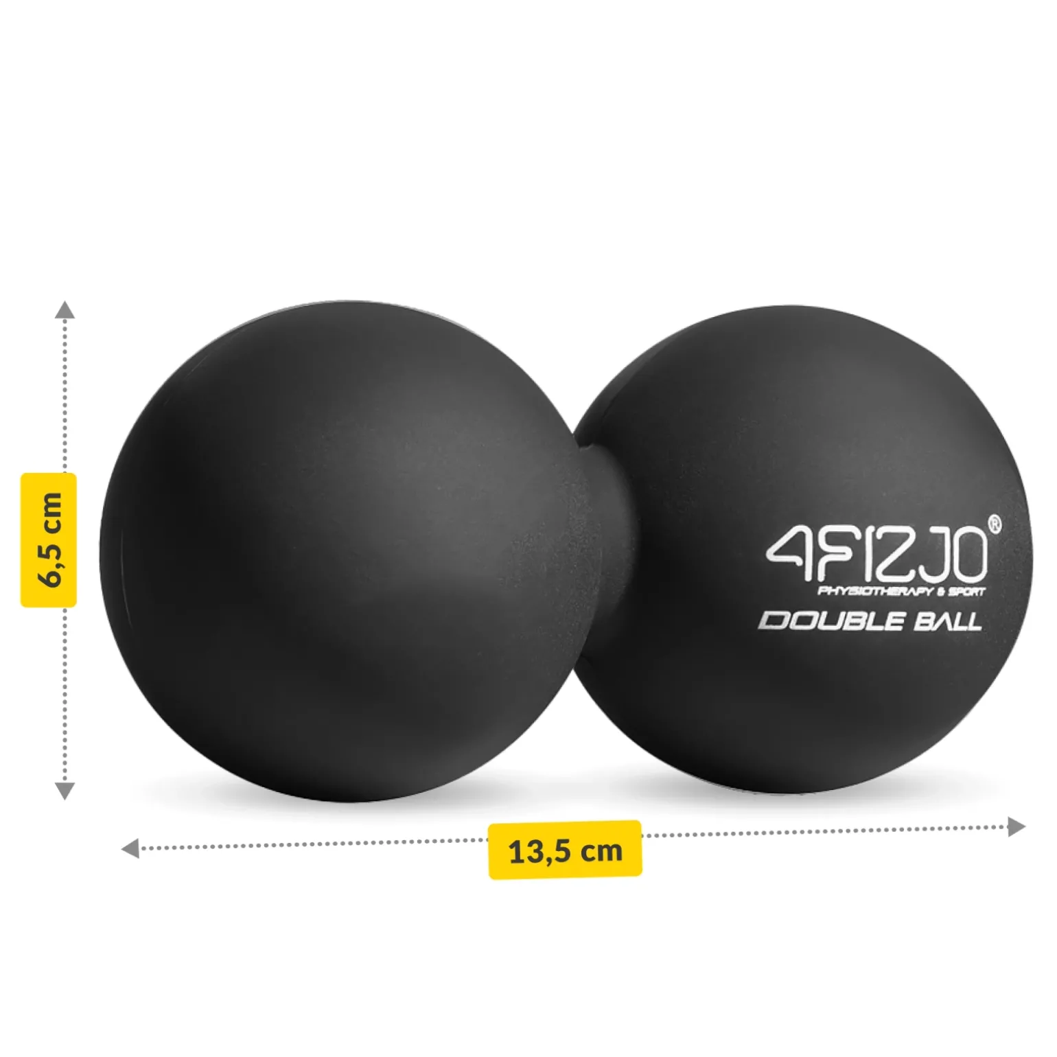 Podwójna piłka do masażu DOUBLE BALL czarna