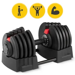 Regulowany hantel i sztanga 2w1 PREMIUM 2,5-40 kg