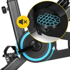 Rower spinningowy mechaniczny ULTRA szary