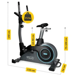 Rower stacjonarny magnetyczny PRO+ szary