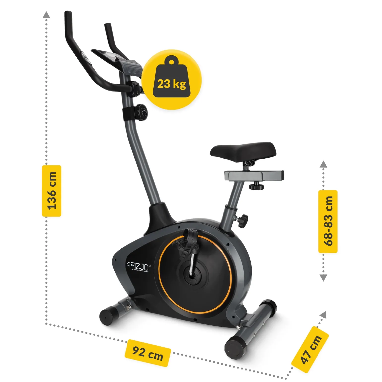 Rower stacjonarny magnetyczny EVO+ pomarańczowy
