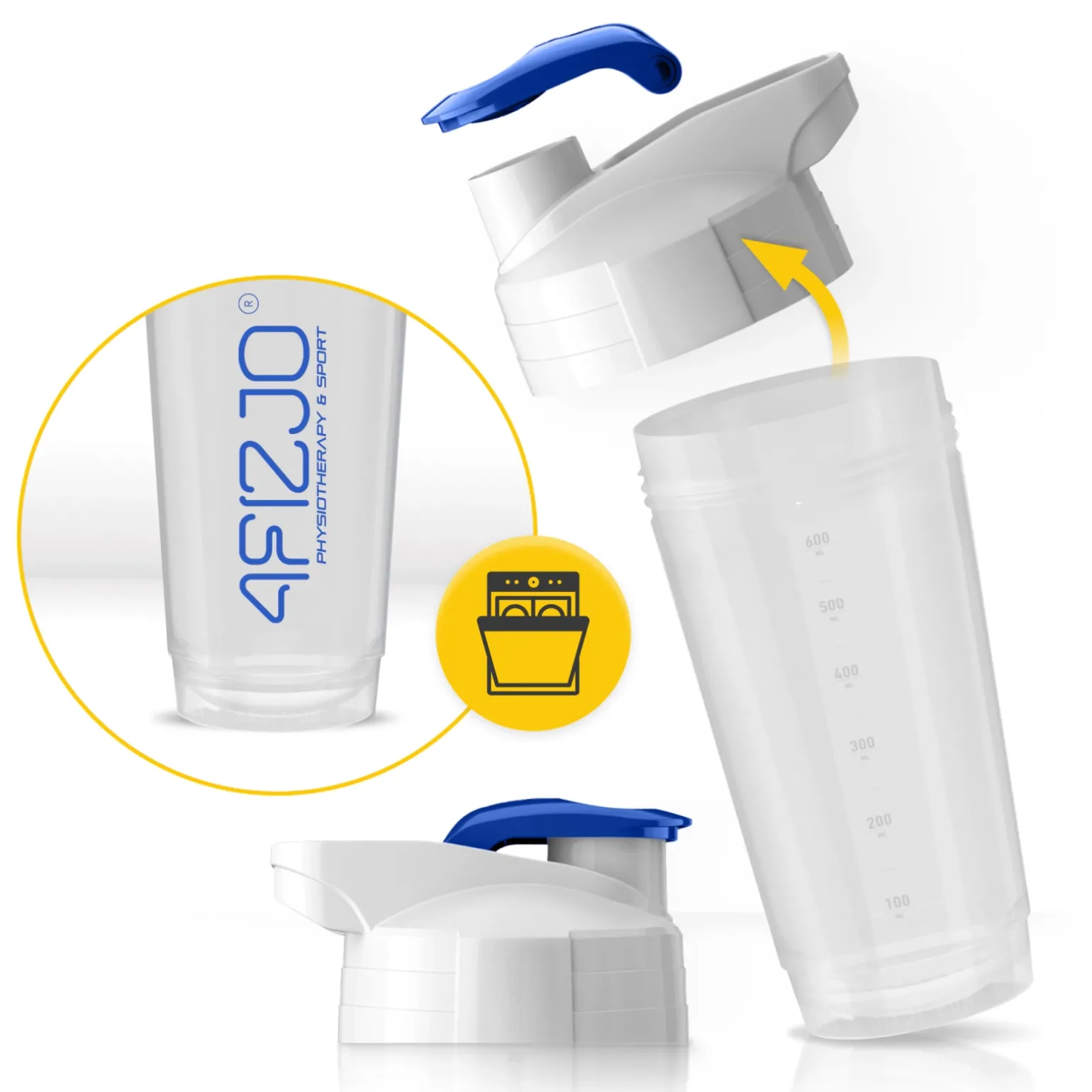 Shaker sportowy ULTRA do odżywek 700 ml