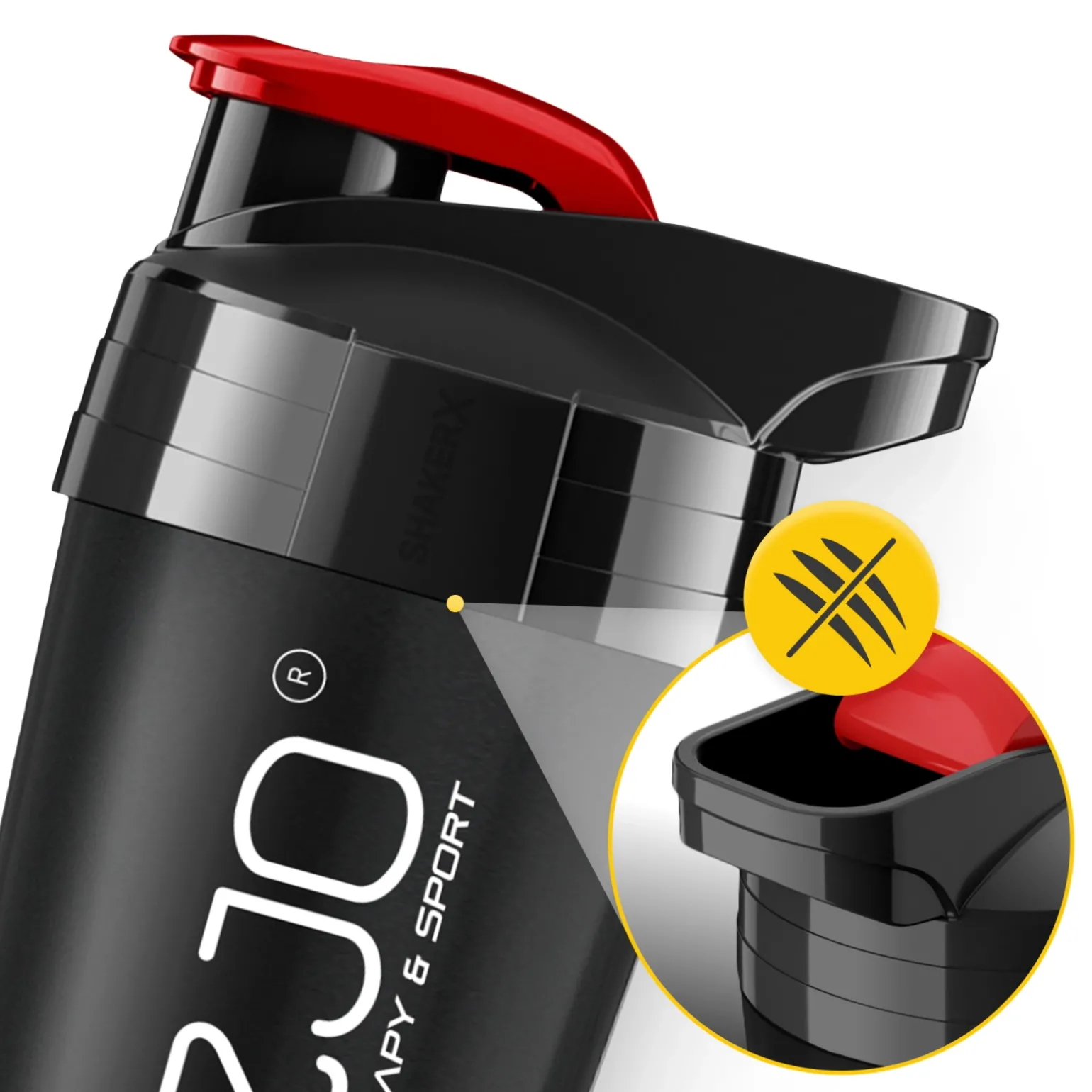 Shaker sportowy ULTRA do odżywek 700 ml