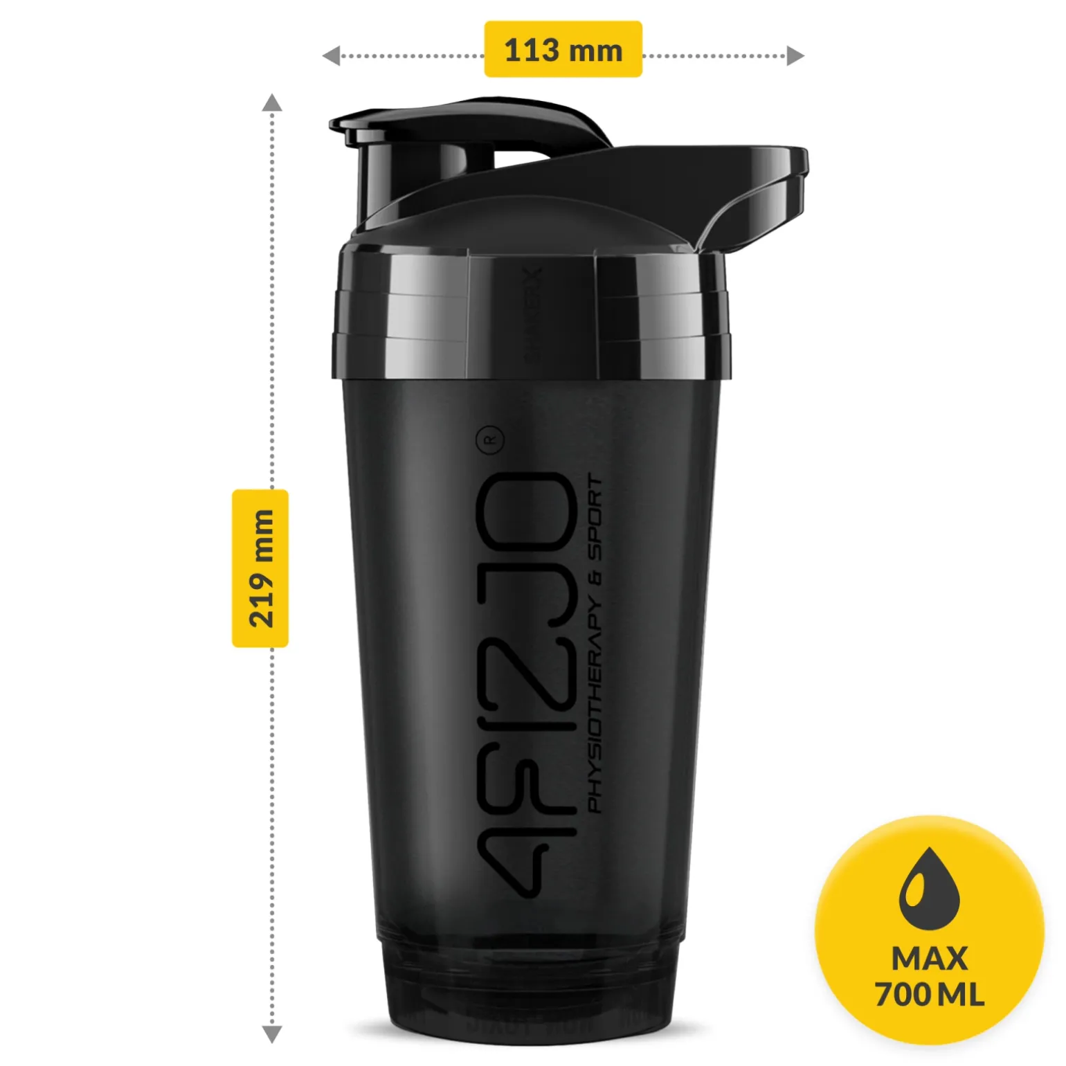Shaker sportowy ULTRA do odżywek 700 ml