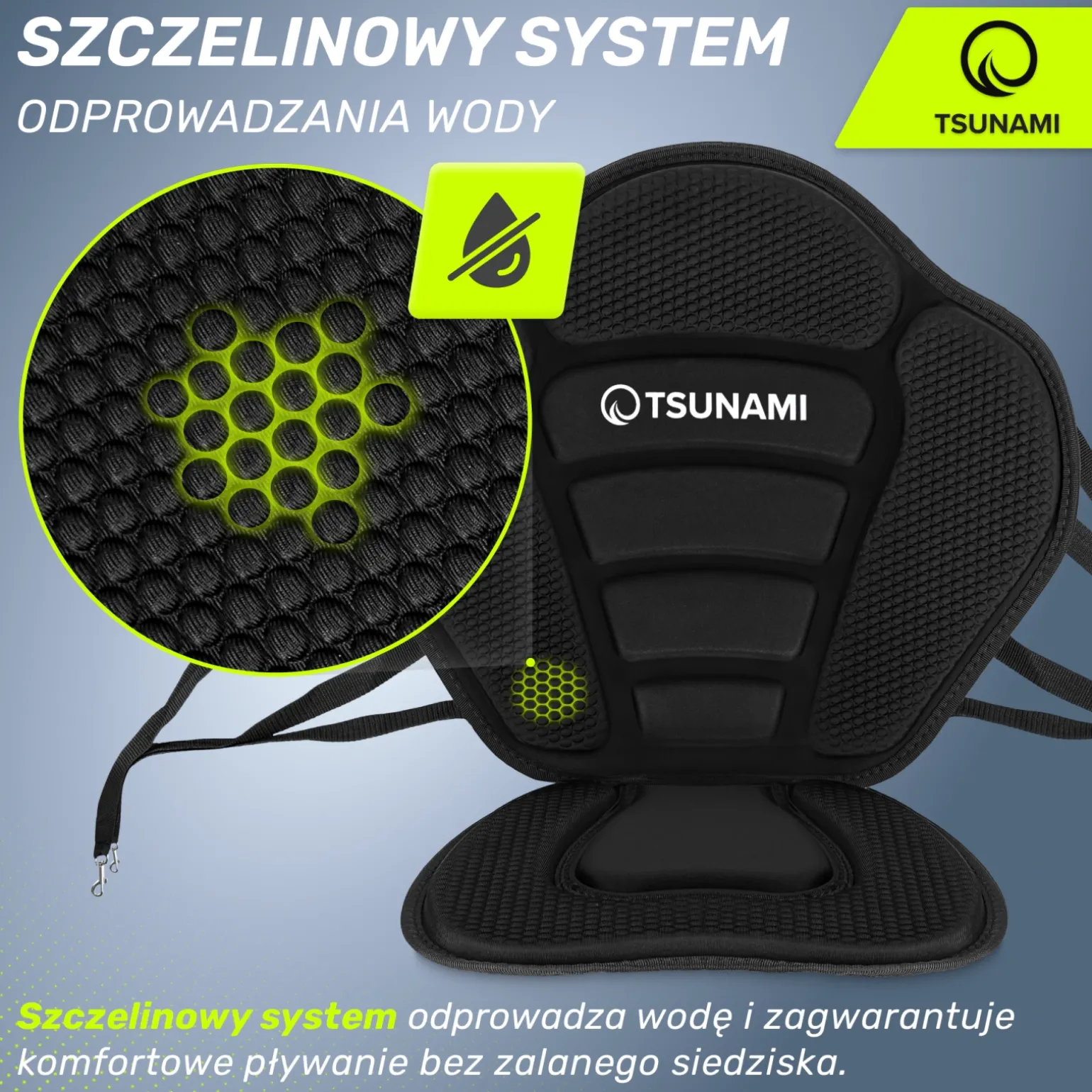 Siedzisko z oparciem do deski SUP TSUNAMI