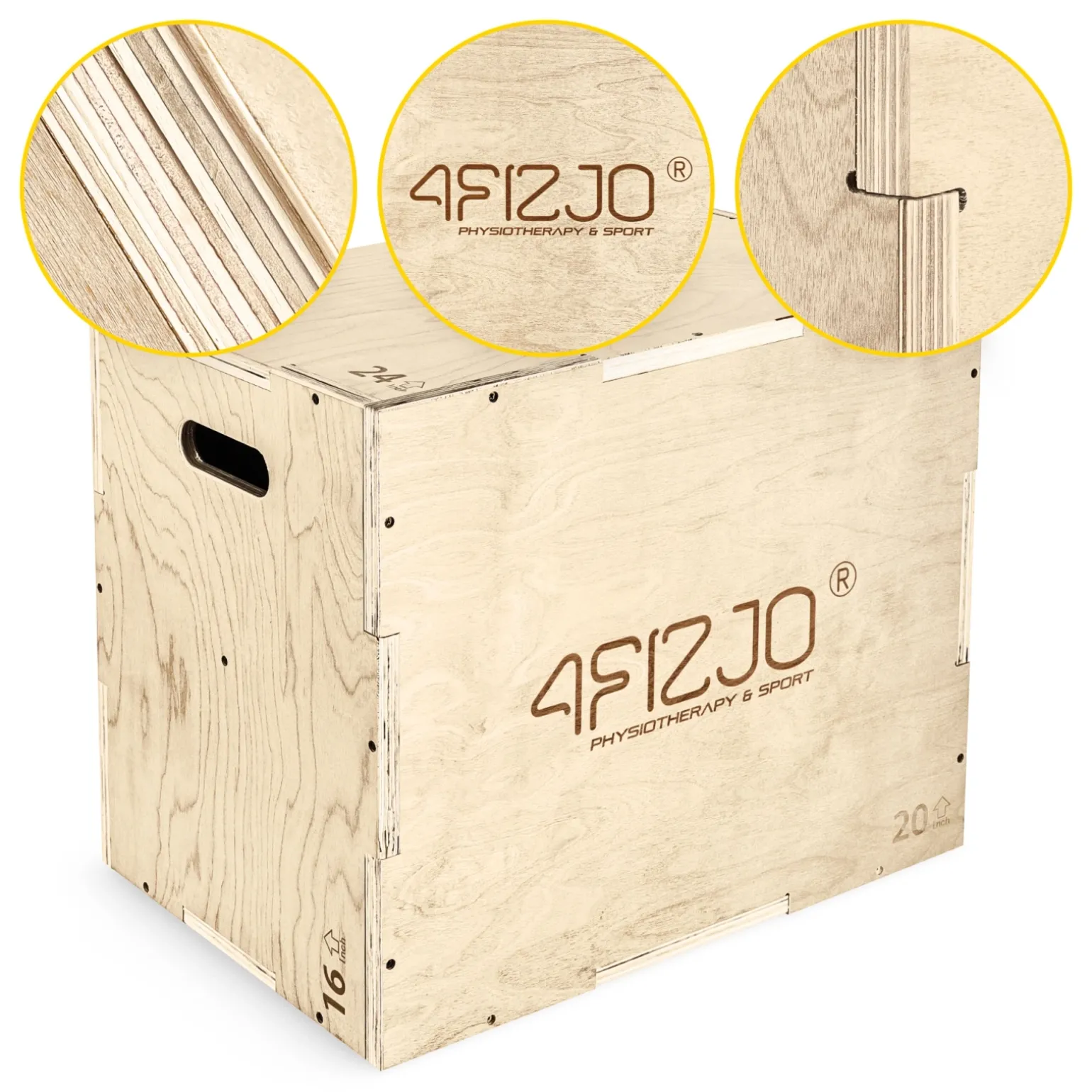 Skrzynia plyometryczna jump box 40 x 60 x 50