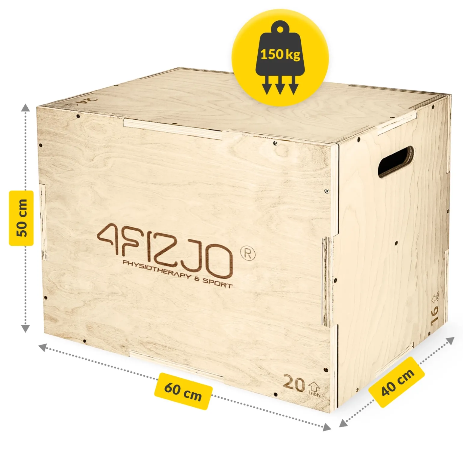Skrzynia plyometryczna jump box 40 x 60 x 50