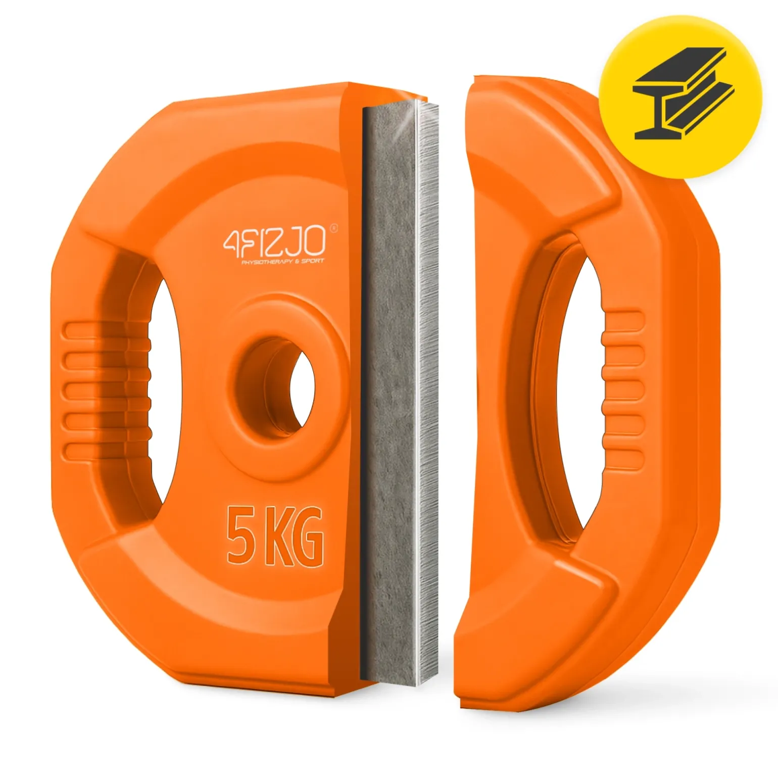Sztanga treningowa z obciążeniem żeliwnym 20 kg