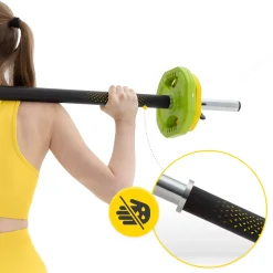 Sztanga treningowa z obciążeniem żeliwnym 20 kg